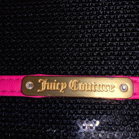 Juicy Couture Sequin Pink and Black Handbag - Picture 2 of 6